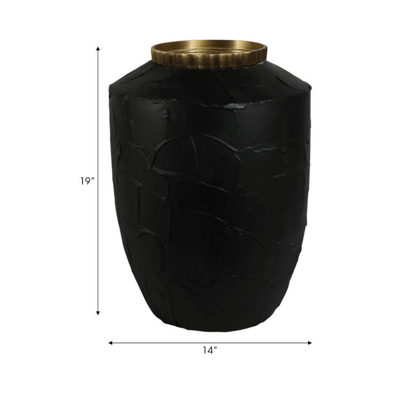 19 Canvon Small Black Ecomix Vase