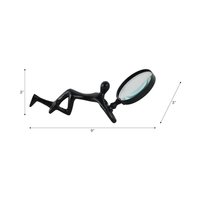 9 Adams Black Magnifying Glass