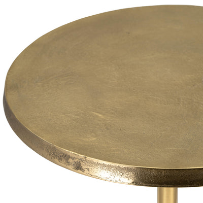 METAL, 15D/24H, GOLD PINEAPPLE SIDE TABLE, KD