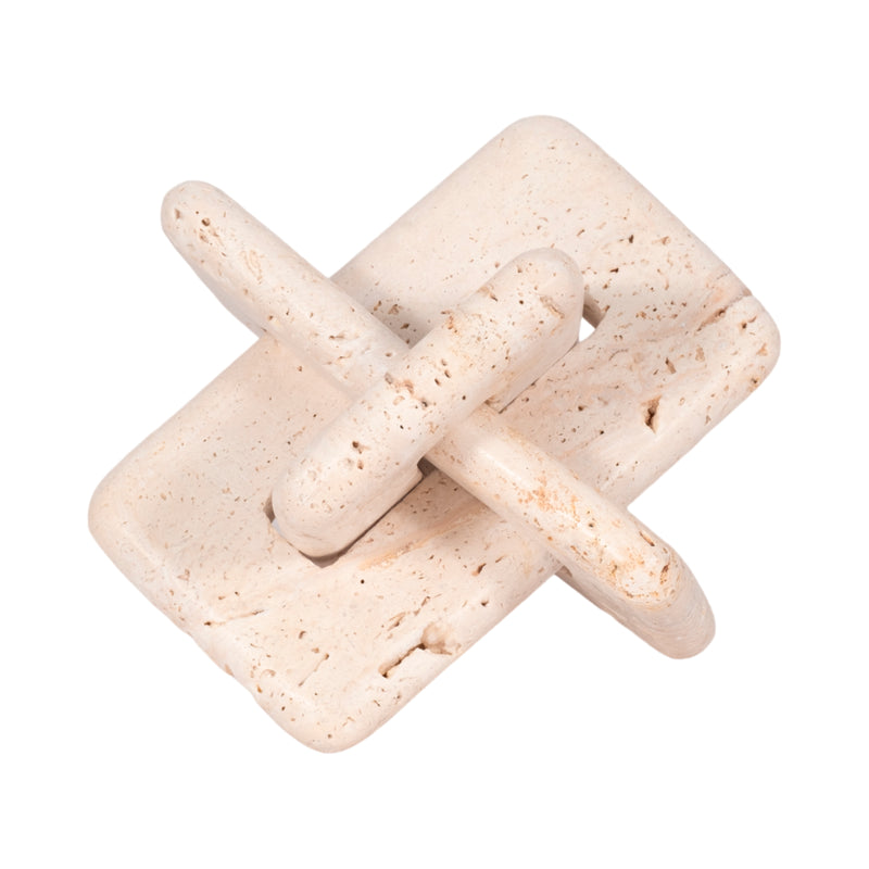 7 Travertine Squared Knot, Tan