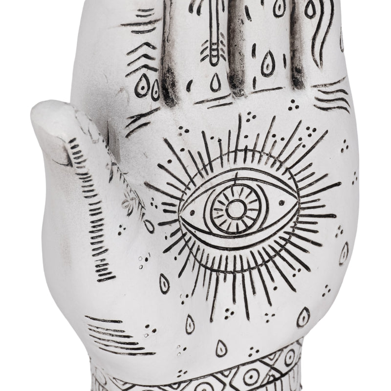 RESIN, 10 TATTOO HAND, WHITE