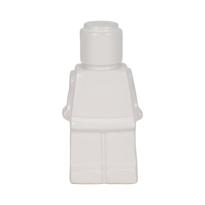 12 Lego Man Figure, White