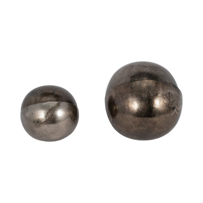 S/2 7/9 Calima Metal Orbs, Bronze