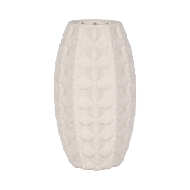 15 Alexander 3d Printed Vase, Ivory/beige