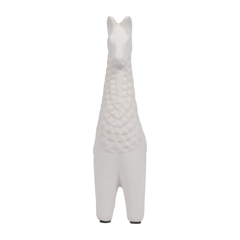 Clay, 11 Standing Llama, Ivory