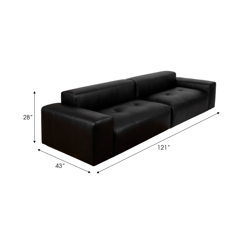 121 Lounge Ii Sofa, Black 2bx