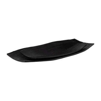 METAL,S/2 16/21,GEOMETRIC DISK PLATE,BLACK