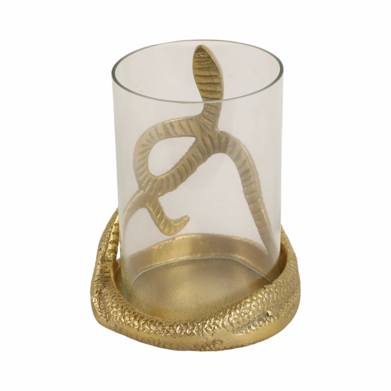 6 Snakearound Pillar Holder, Gold