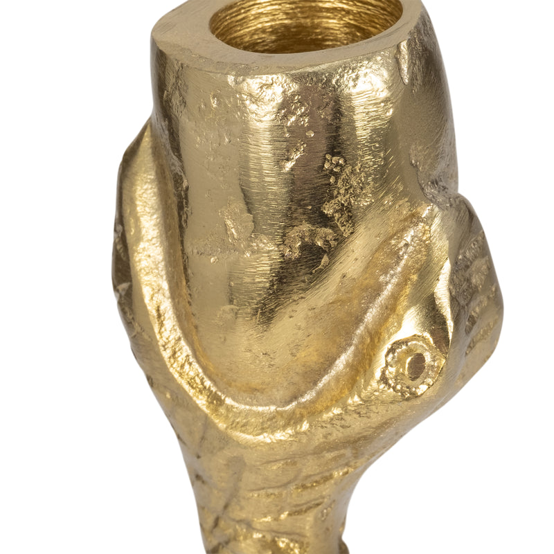 13 Snake Taper Candle Holder, Gold