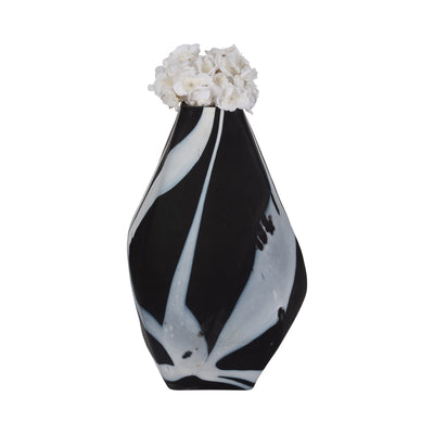 Glass, 19 Abstract Contemporary Vase, Black