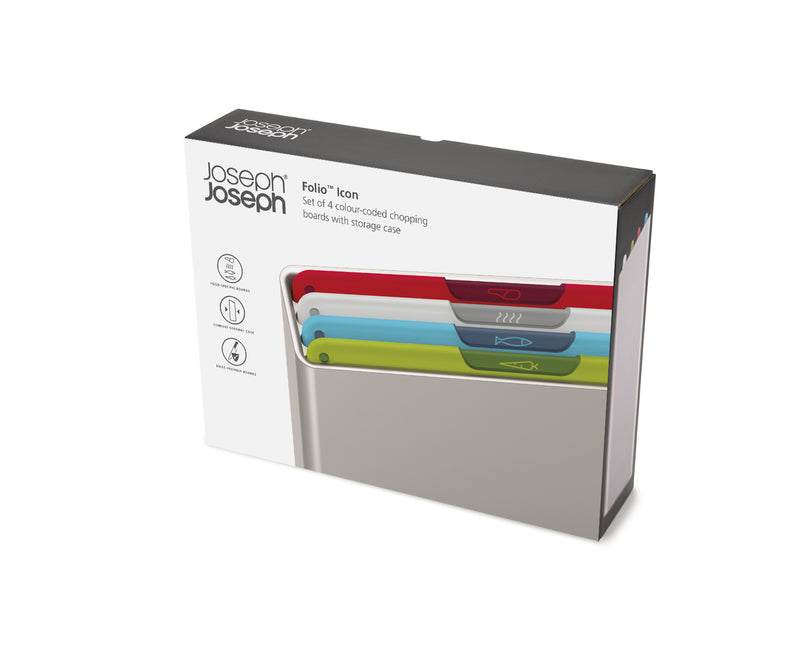 Joseph Joseph Folio Icon Chopping Board set 4 pc Multicolour