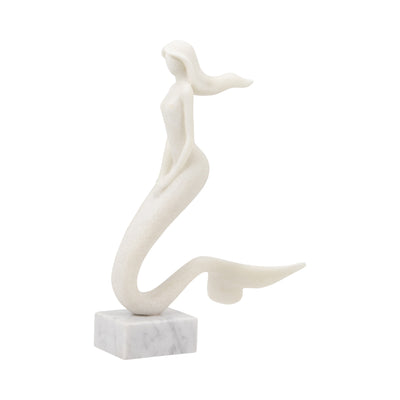 14 Caspian Mermaid Statuary, White