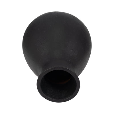 TERRACOTTA, 19 ORGANIC VASE, BLACK