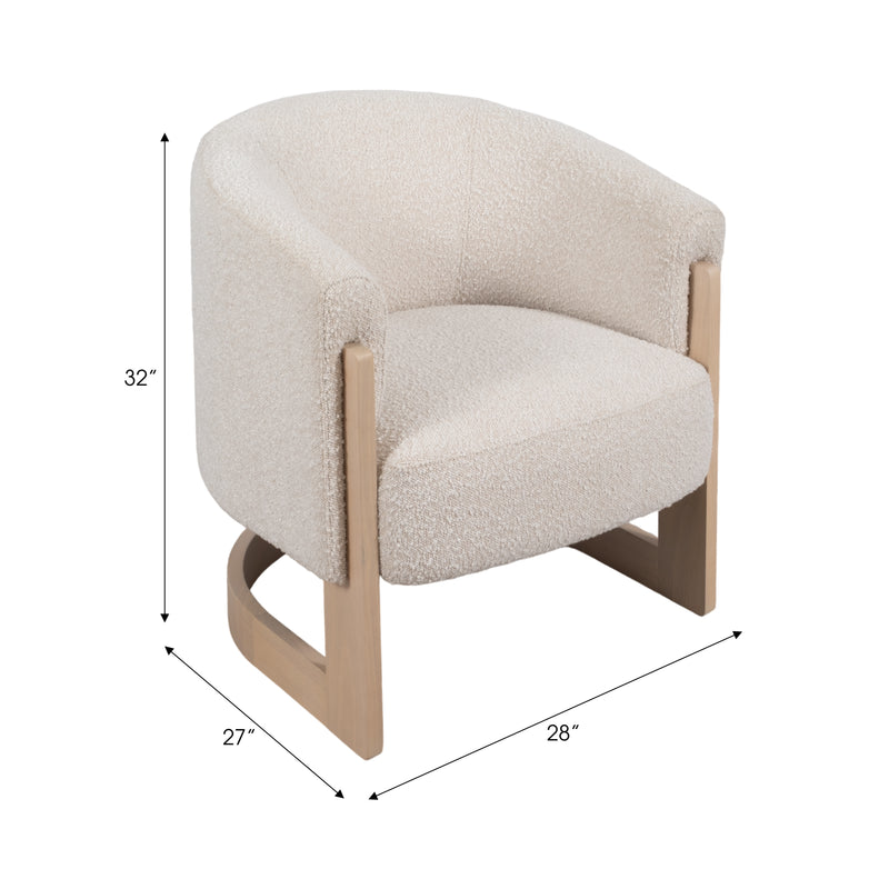 32 Kaiser Accent Chair, Ivory