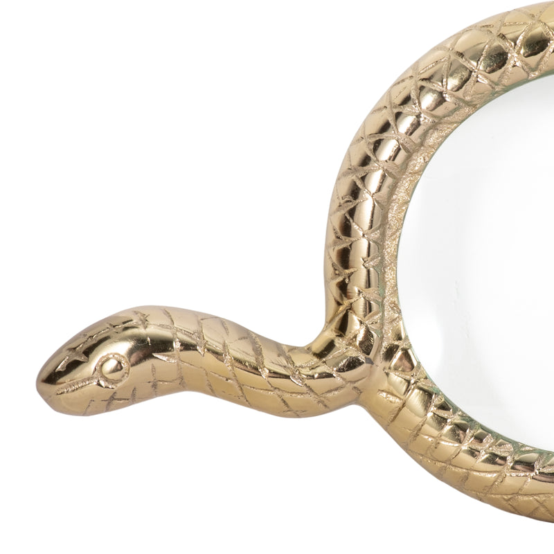 9 Snake Magnifying Glass, Gold