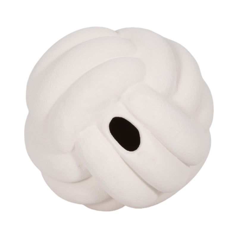 5 Knot Orb Rough Texture, White