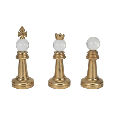 S/3 8/9/10 Turin Gold Chess Pieces