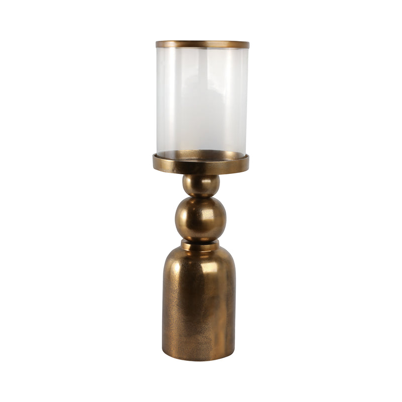 32 Glenpool Small Gold Candle Holder