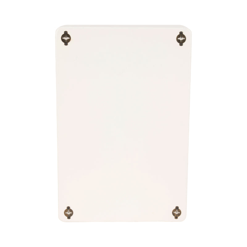 24 Rectangle Rough Finish Wall Shelf, White