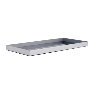 S/2 16/20L, Metal/Glass Tray, Nickel/Multi