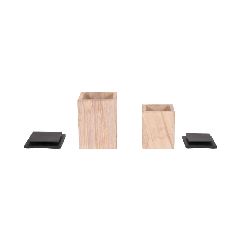 S/2 8/9 Maverick Sandstone Boxes, Natural