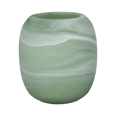 9 Garbo Small Green Glass Vase