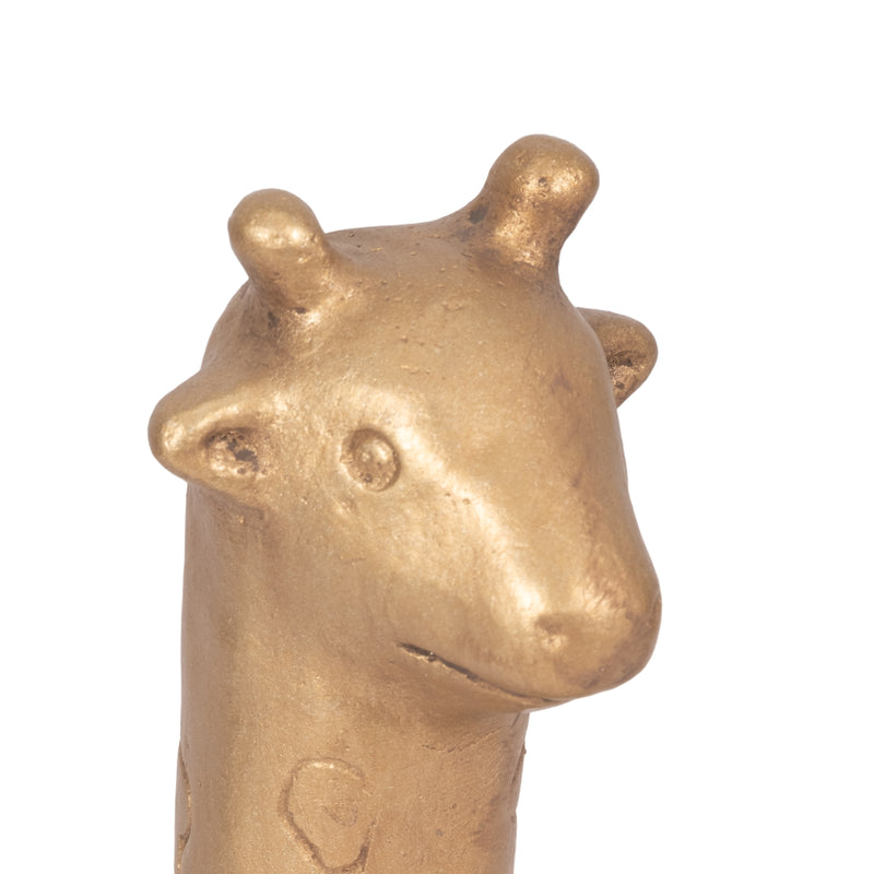 12 Standing Giraffe, Gold