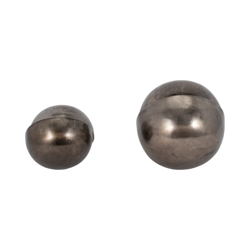 S/2 7/9 Calima Metal Orbs, Bronze