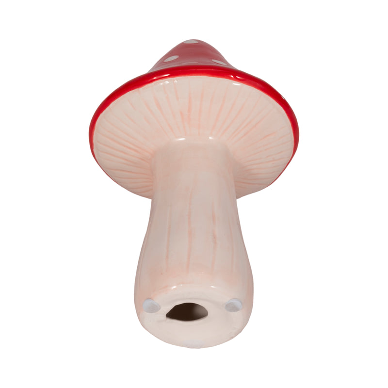 8 White Dot Fairy Mushroom, Red/white