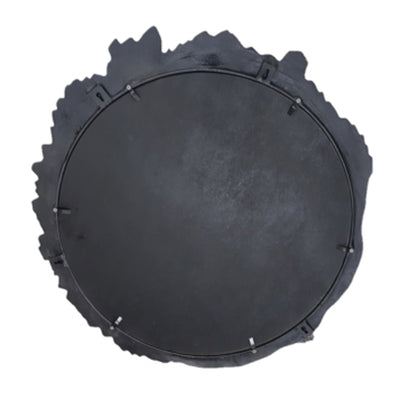 35 Eron Metal Wall Mirror, Black