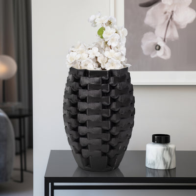 13 Ellesmere 3d Printed Vase, Black