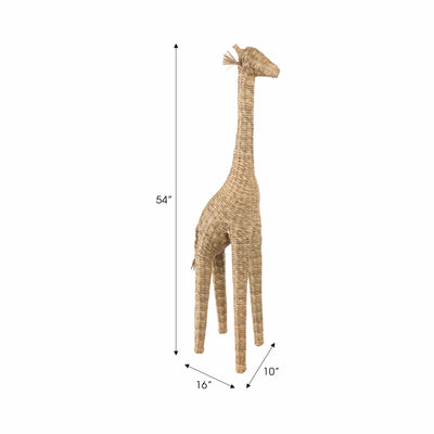 54 Woven Mendong Giraffe, Natural