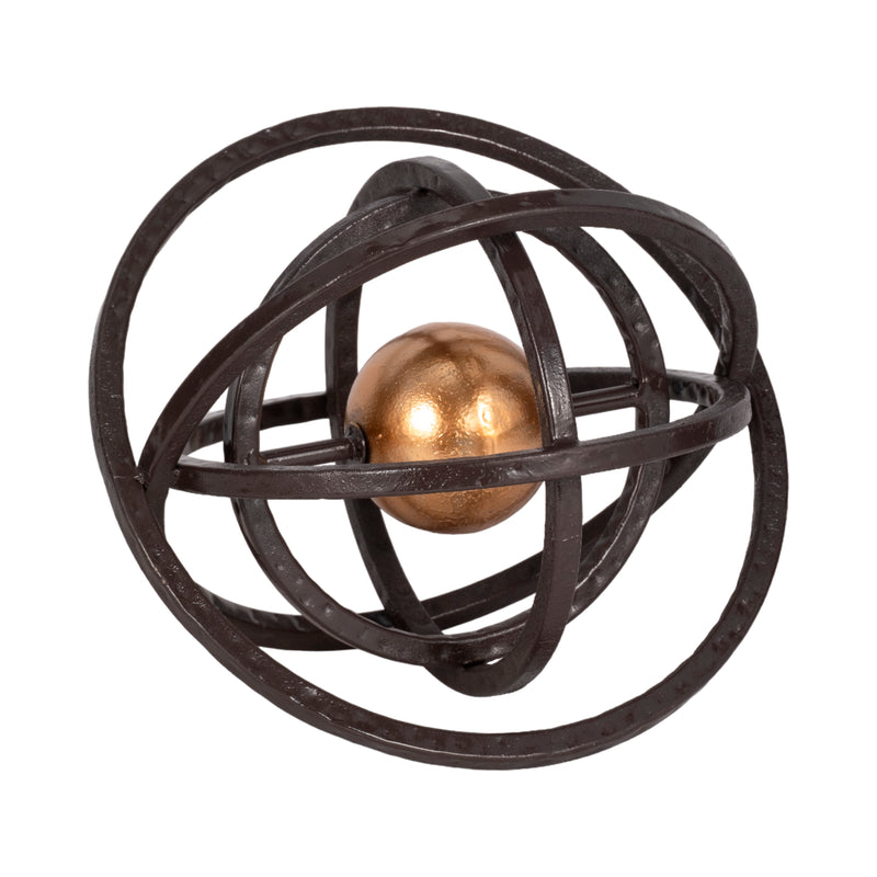 10 Armillary Orb, Black/gold