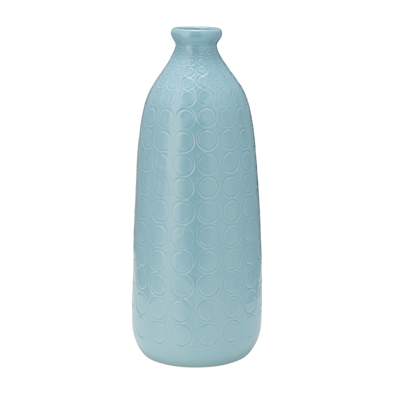 CER, 16 CIRCLES VASE, AQUA HAZE