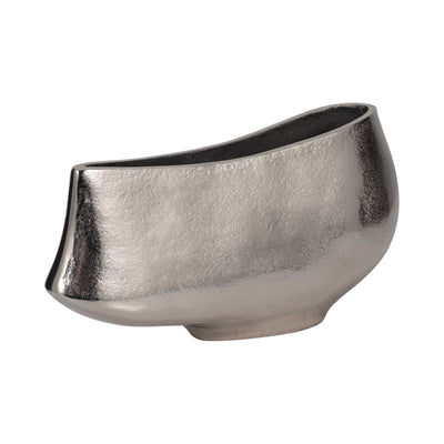 Metal, 14 Andria Medium Silver Vase