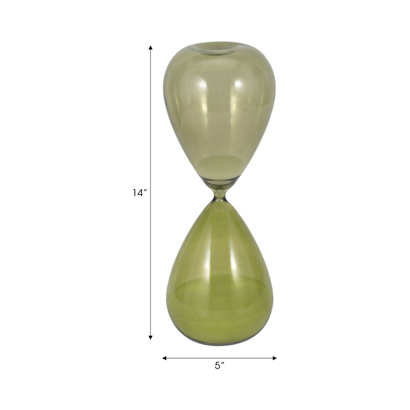 14 Roxie Large Green Hourglass