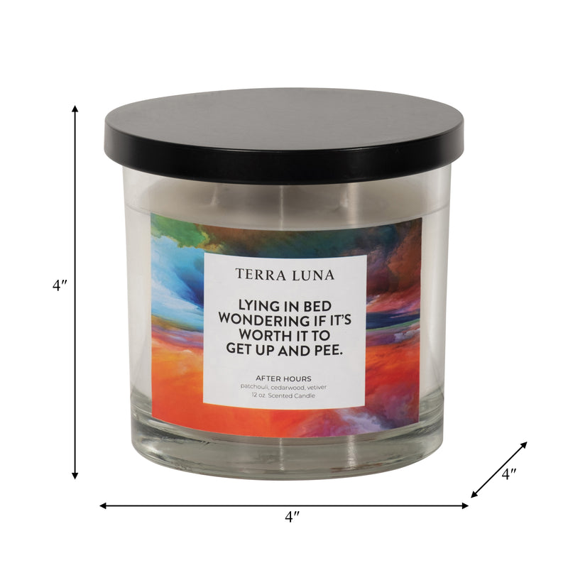 4 12 Oz Lying In Bed Lidded Candle