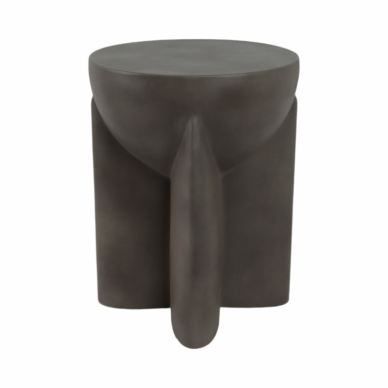 Concrete, 19 Contemporary Accent Table, Dark Grey