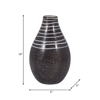 CER, 10 PRIMEVAL VASE, BLACK