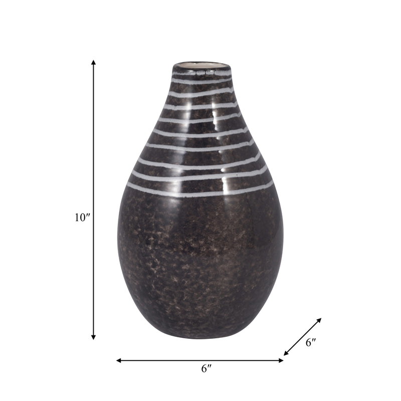 CER, 10 PRIMEVAL VASE, BLACK