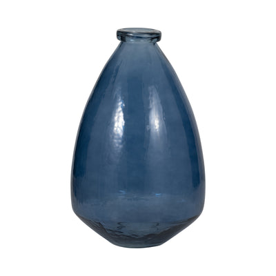 GLASS, 15 BALLOON VASE, BLUE