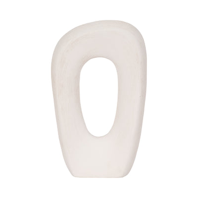 12 Tall Rough Open Cut-out Object, White