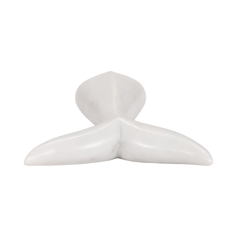 Marble, 7 Whale Tail, White