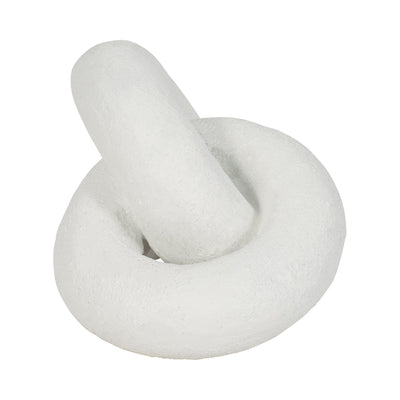 9 Resin Knot Decor Rough Finish, White