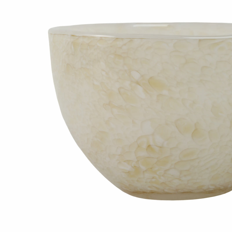 9 Durban Cream Glass Bowl