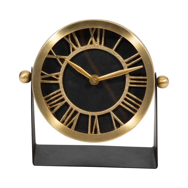 METAL TABLE CLOCK 6&