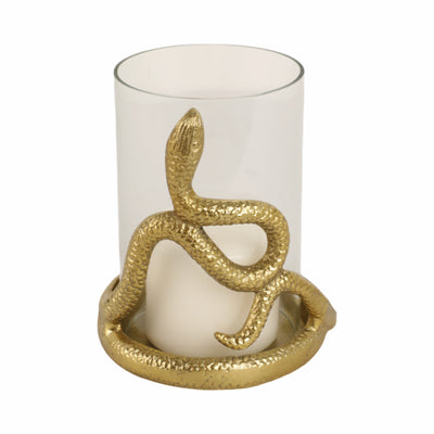 6 Snakearound Pillar Holder, Gold