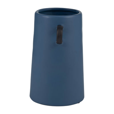 CER, 9H EARED VASE, BLUE