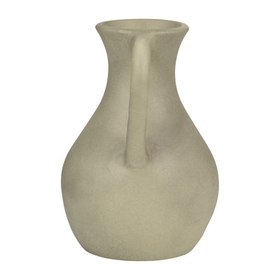 TERRACOTTA, 11 JUG VASE W/ HANDLES, SAGE GREEN