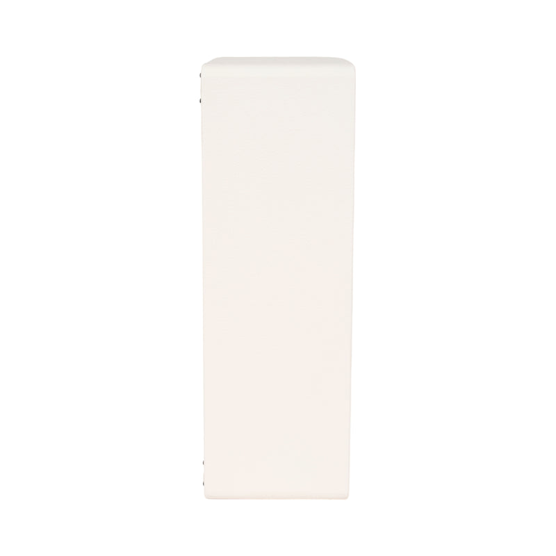 24 Rectangle Rough Finish Wall Shelf, White